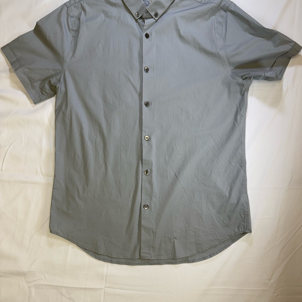 Express‎ Men's Casual Gray Button Down Shirt